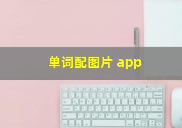 单词配图片 app